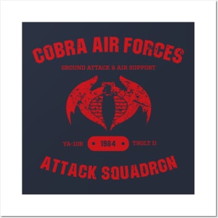 Cobra Air Forces Vintage logo Posters and Art